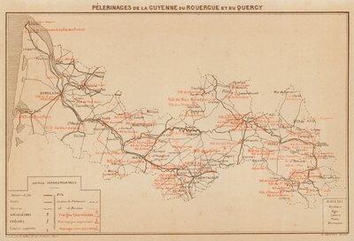 Pelgrimstochten van Guyenne Du Rouergue en Quercy door Hubert Clerget