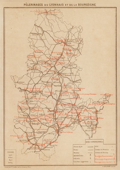 Pelerinages Du Lyonnais Et De La Bourgogne door Hubert Clerget