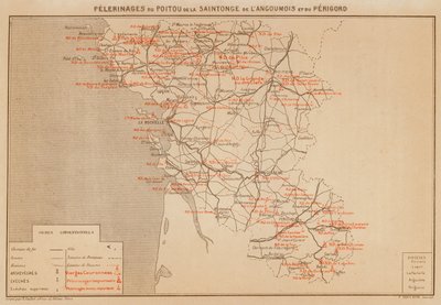 Pelgrimages van Poitou, Saintonge, Angoumois en Perigord door Hubert Clerget