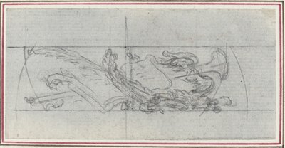 Een Ornament met Symbolen door Hubert Francois Gravelot