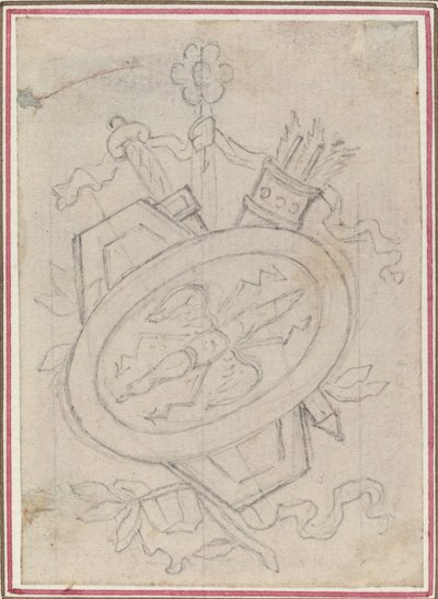 Een Sierlijk Trofee door Hubert Francois Gravelot