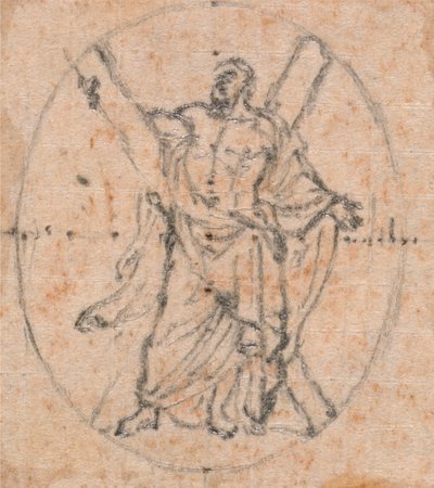 Ontwerp voor een Medaille: St. Andreas door Hubert Francois Gravelot