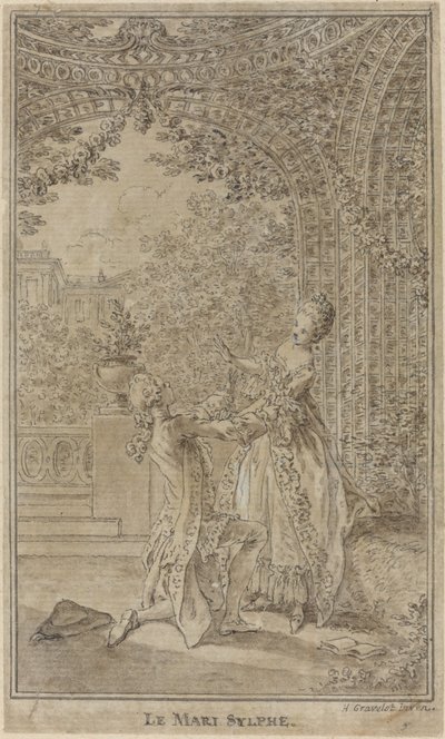 De Sylph Bruidegom door Hubert Francois Gravelot