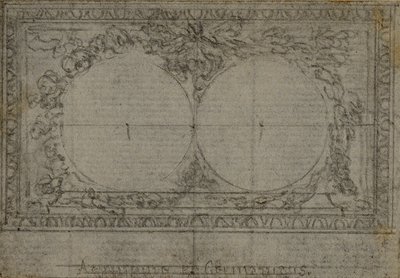 Studie voor medaillons, in Tacitus "Tiberius, of De zes eerste boeken van de Annalen", Boek III, Vol. 2 door Hubert Francois Gravelot