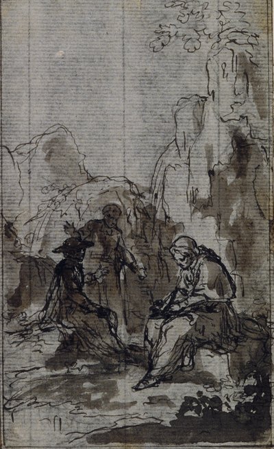 Studie voor vignet in Abbé Dinouart