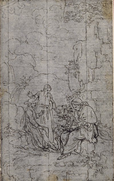 Studie voor vignet in Abbé Dinouart