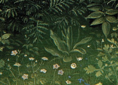 Detail van de Aanbidding van het Mystieke Lam, van het centrale paneel van het Gentse altaarstuk door Hubert & Jan van (1390 1441) Eyck
