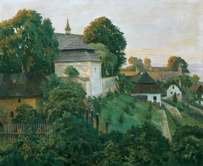 Bij de kloostermuur in Opocno, Tsjechië door Hubert Landa