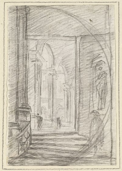 Interieur van een Romeins Paleis door Hubert Robert
