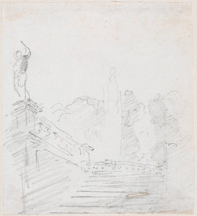 Monumentale Trap door Hubert Robert