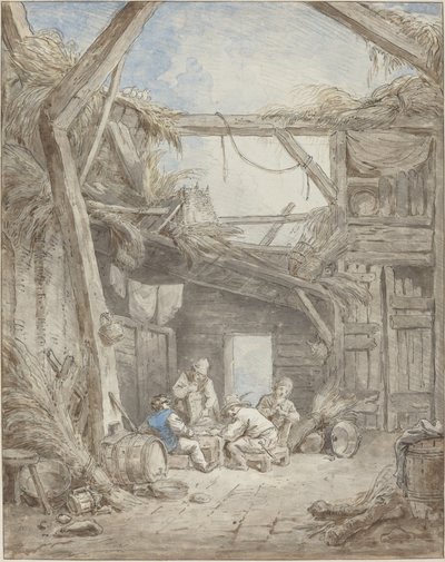 Vervallen Boerderij door Hubert Robert
