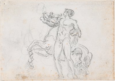 Standbeeld van Alexander en Bucephalus door Hubert Robert