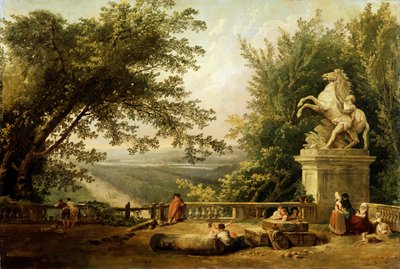 Terrasruïne in een park, c1780 door Hubert Robert