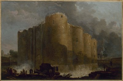 De Bastille, in de eerste dagen van de sloop door Hubert Robert