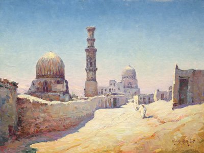De Ingang van de Graven van de Kaliefen, Caïro door Hubert Robert