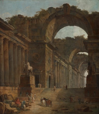 De fonteinen door Hubert Robert