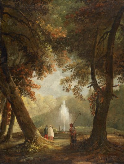 De Grote Fontein bij Villa Conti, Frascati, ca. 1761 door Hubert Robert