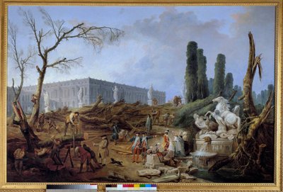Zicht op de Grove des Bains d