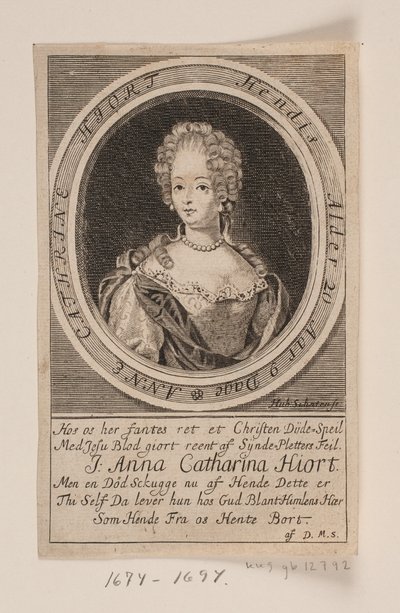 Anna Catharina Hjort door Hubert Schaten