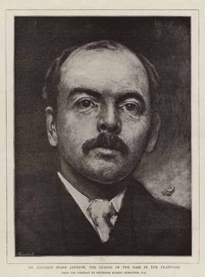 Dr. Leander Starr Jameson, de leider van de inval in de Transvaal door Hubert von Herkomer