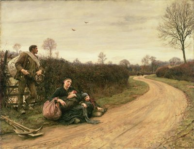 Moeilijke Tijden door Hubert von Herkomer