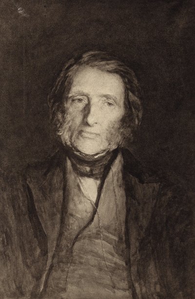 John Ruskin (1819-1900), Engelse schrijver, kunstcriticus, kunstenaar en sociaal denker door Hubert von Herkomer