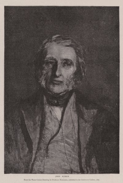 John Ruskin door Hubert von Herkomer