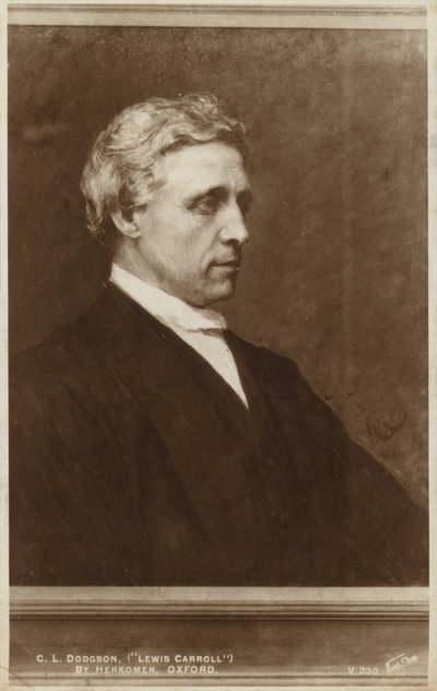 Lewis Carroll (1832-1898), Engelse schrijver door Hubert von Herkomer