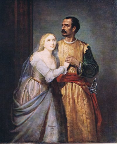 Othello en Desdemona door Hubert von Herkomer