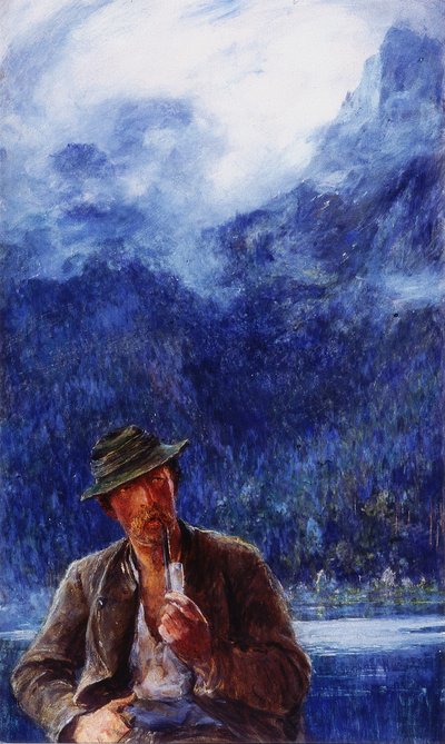 De Visser van Hintersee door Hubert von Herkomer