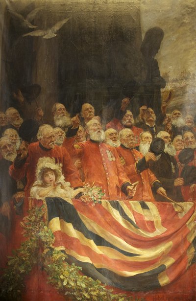 De Oude Garde Juicht door Hubert von Herkomer