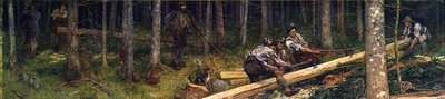 Houthakkers door Hubert von Herkomer