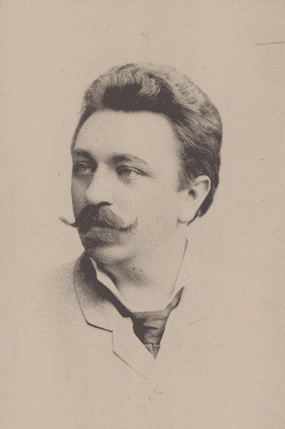 Portret van de componist Eugen Hildach door Höffert