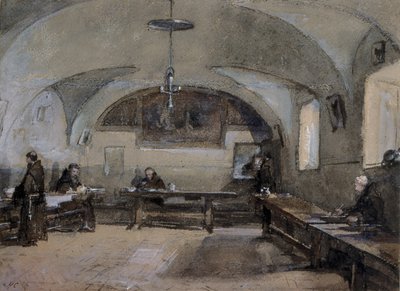 Interieur van het Kapucijnenklooster in Albano door Hugh Carter