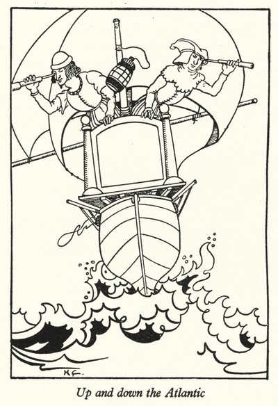 Op en neer de Atlantische Oceaan door Hugh Chesterman