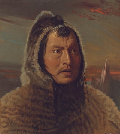 Portret van een Eskimo door Hugh Collins