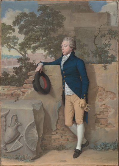 Frederick North, Later Vijfde Graaf van Guilford, in Rome door Hugh Douglas Hamilton