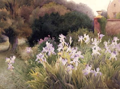 Burton Bradstock, Dorset, tegen de avond door Hugh L. Norris