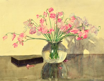 Lathyrus in een Glazen Kom door Hugh Munro