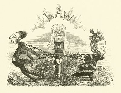 Echtscheiding (gravure) door Hugh Rowley
