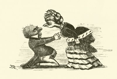 Onder de plak (gravure) door Hugh Rowley