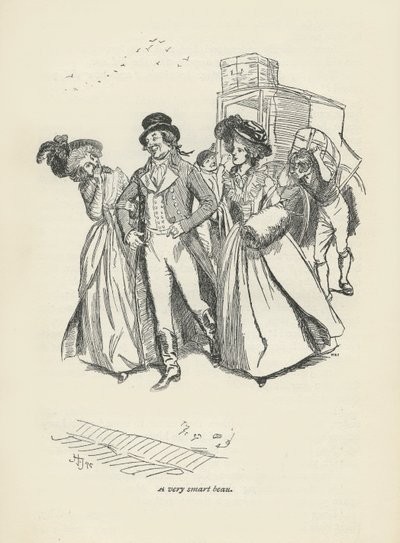 Een zeer slimme beau, 1896 door Hugh Thomson