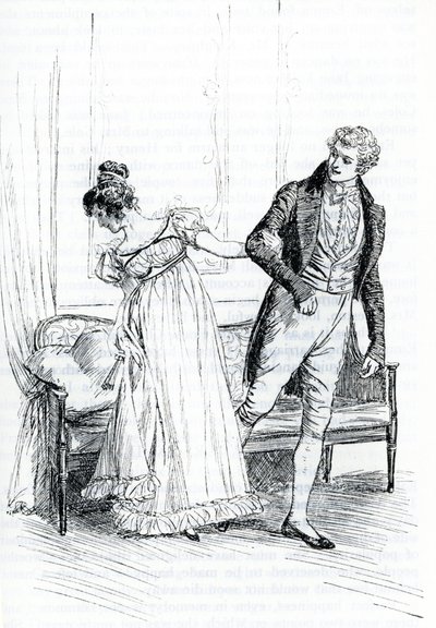 "Franz Churchil en Emma" door Hugh Thomson
