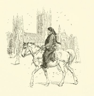 Geoffrey Chaucer te Paard door Hugh Thomson
