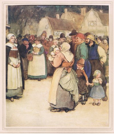 Hester aan de voet van het schavot door Hugh Thomson