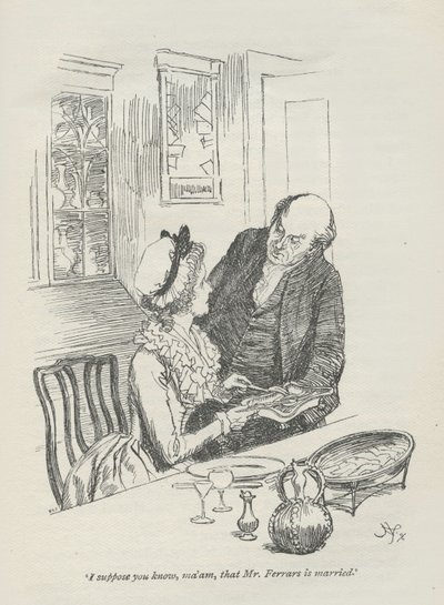 Ik veronderstel dat u weet, mevrouw, dat meneer Ferrars getrouwd is door Hugh Thomson