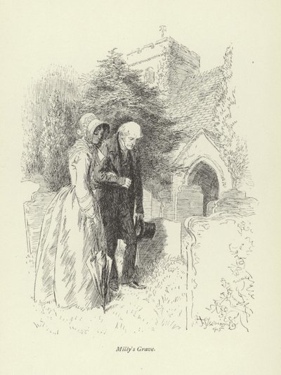 Illustratie voor Amos Barton door Hugh Thomson