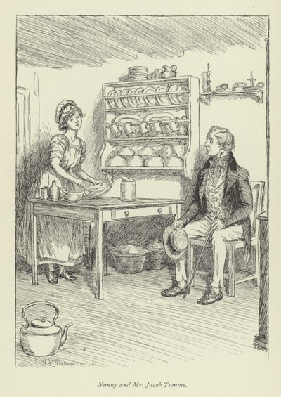 Illustratie voor Amos Barton door Hugh Thomson
