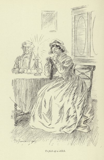 Illustratie voor Amos Barton door Hugh Thomson