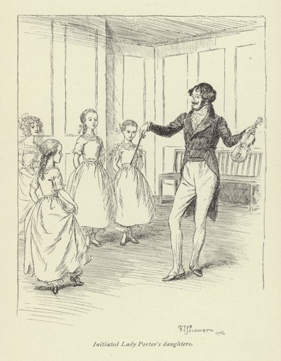 Illustratie voor Amos Barton door Hugh Thomson